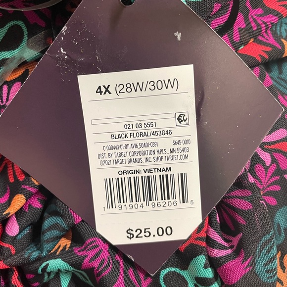 Ava & Viv Black Floral Dress - Picture 3 of 14